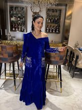 Velvet drooping gown